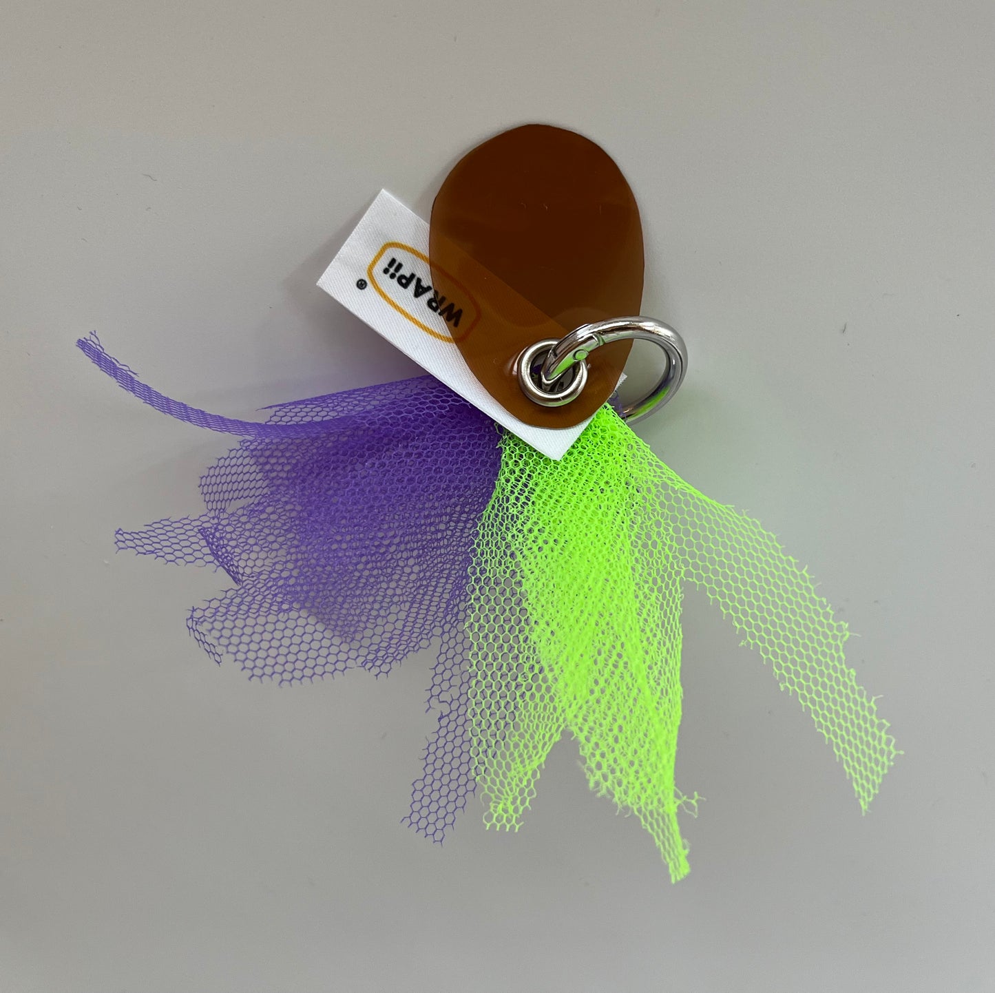 ネームキーホルダー PVC Brown