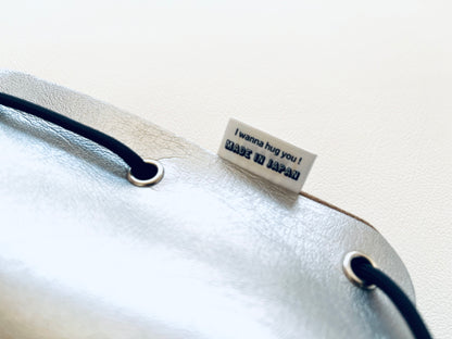 Vegan leather　Silver